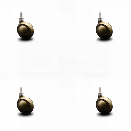 Service Caster 2 Inch Windsor Antique Ball Caster - 5/16 Inch Threaded Stem - SCC, 4PK SCC-TS01S20-DCS-WA-5161812-4